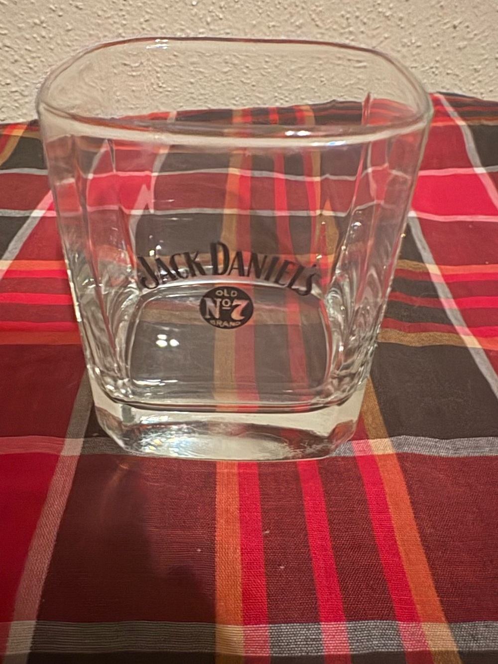 Jack Daniels No. 7 Clear Glass Whiskey Tumbler - Clear